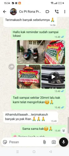 Testimonial Papan Bunga citumenggung